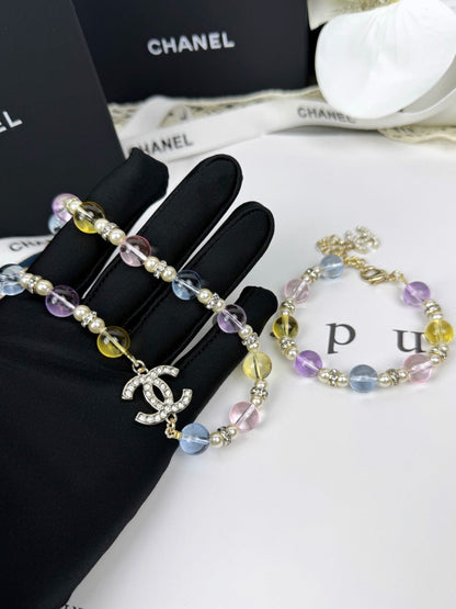[Regal Gem]26C New Spring Collection Colorful Transparent Resin Necklace