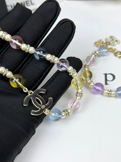 [Regal Gem]26C New Spring Collection Colorful Transparent Resin Necklace