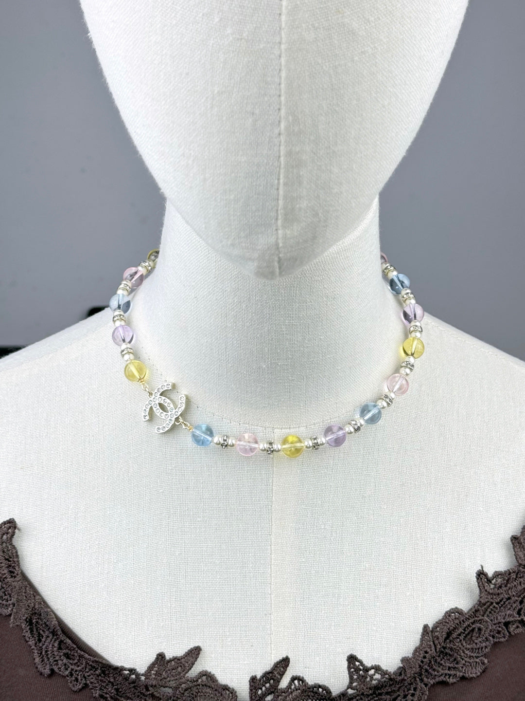 [Regal Gem]26C New Spring Collection Colorful Transparent Resin Necklace