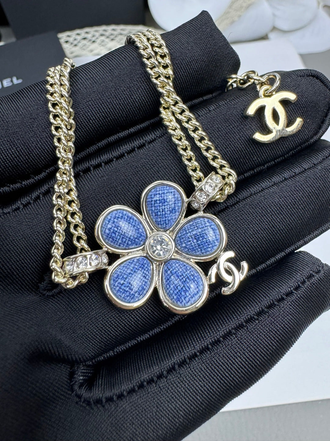 [Regal Gem]VOLTE New Blue Floral Double-Layer Bracelet