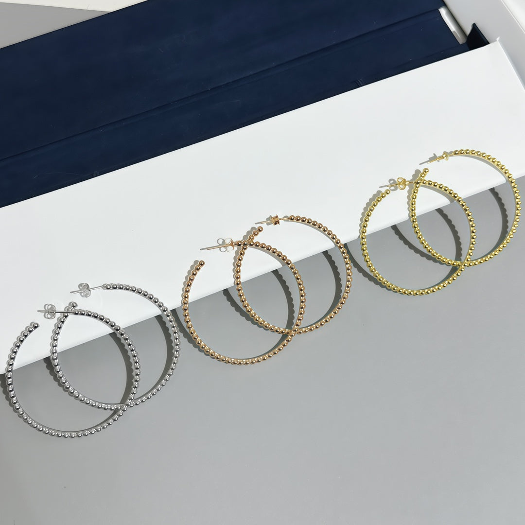 [Regal Gem]SMOOTH BEAD STUD EARRINGS