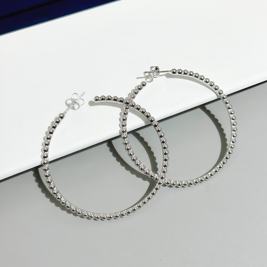 [Regal Gem]SMOOTH BEAD STUD EARRINGS