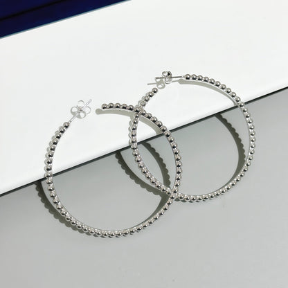 [Regal Gem]SMOOTH BEAD STUD EARRINGS