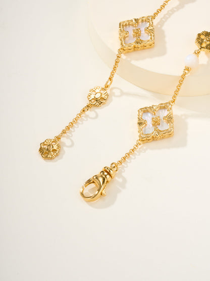 [Regal Gem]B.C.L ENAMELED Three-Flower Bracelet£¨Trumpet)