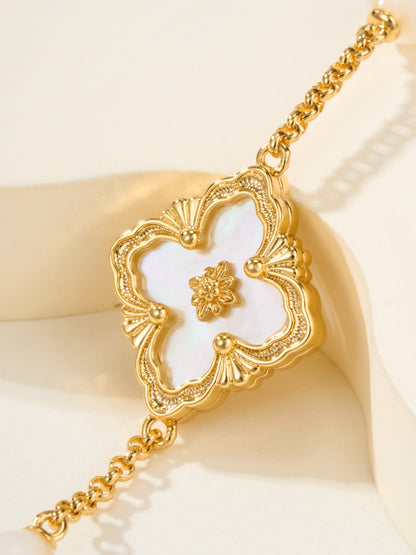 [Regal Gem]B.C.L ENAMELED Three-Flower Bracelet£¨Trumpet)