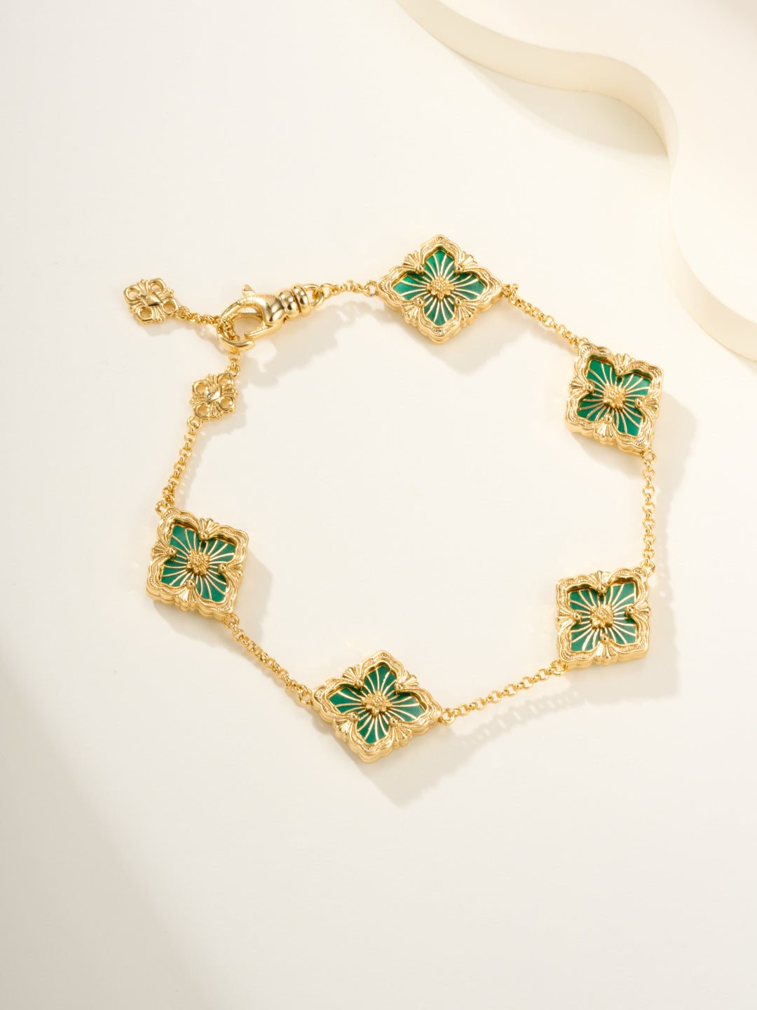 [Regal Gem]B.C.L ENAMELED Five-Flower Bracelet£¨Various Colors)