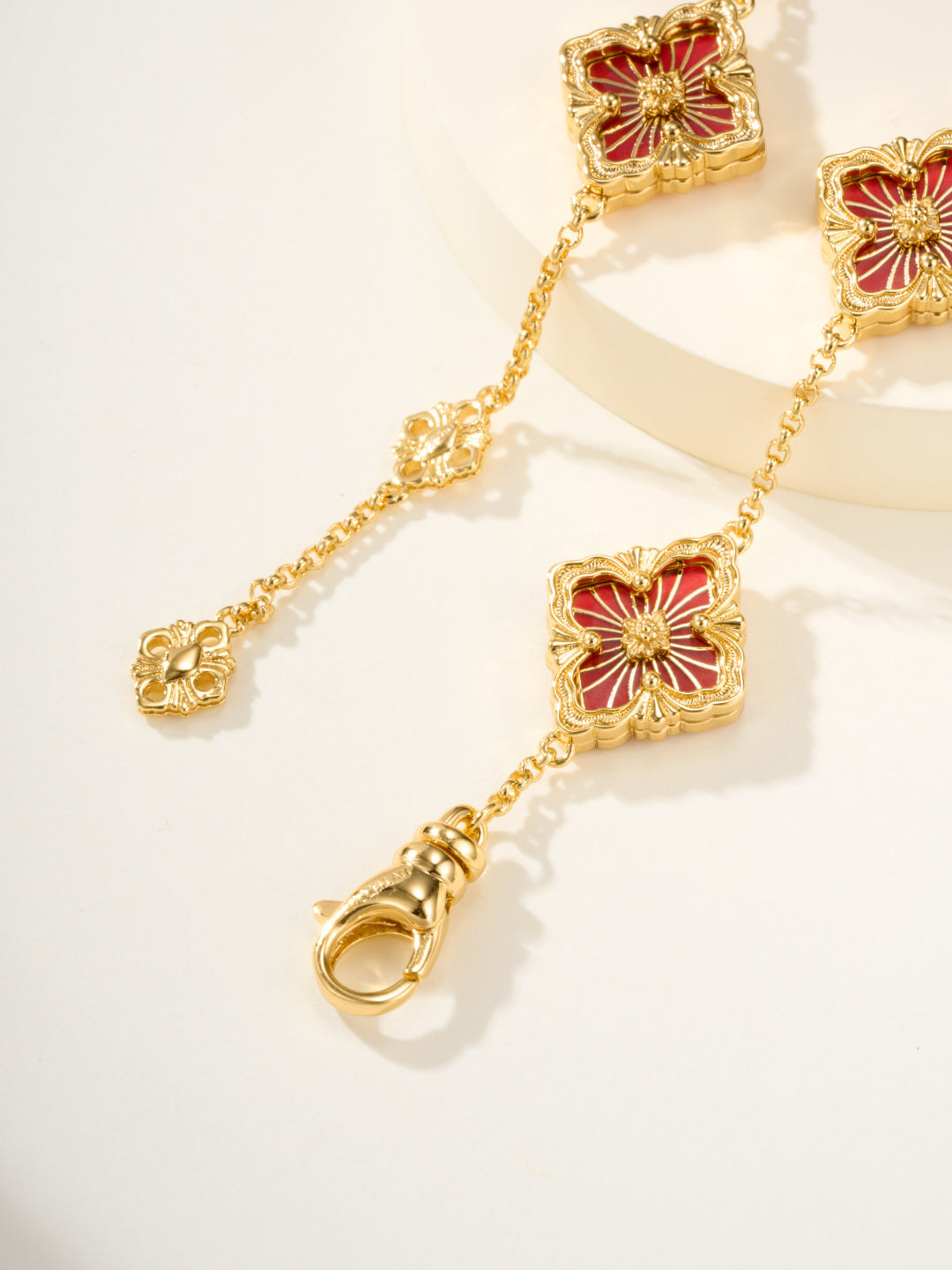 [Regal Gem]B.C.L ENAMELED Five-Flower Bracelet£¨Various Colors)