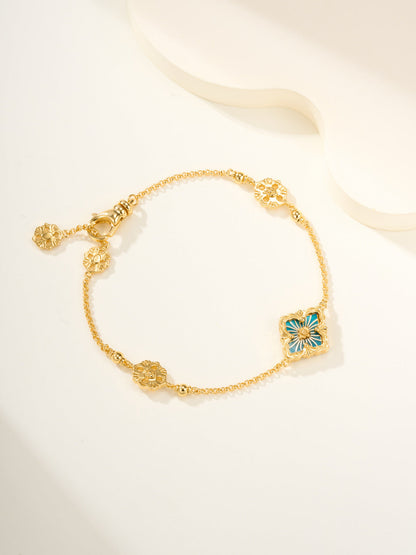 [Regal Gem]B.C.L ENAMELED One-Flower Bracelet£¨Various Colors)