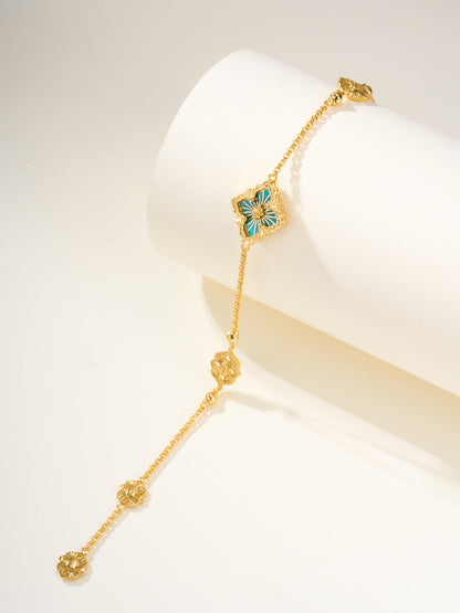 [Regal Gem]B.C.L ENAMELED One-Flower Bracelet£¨Various Colors)
