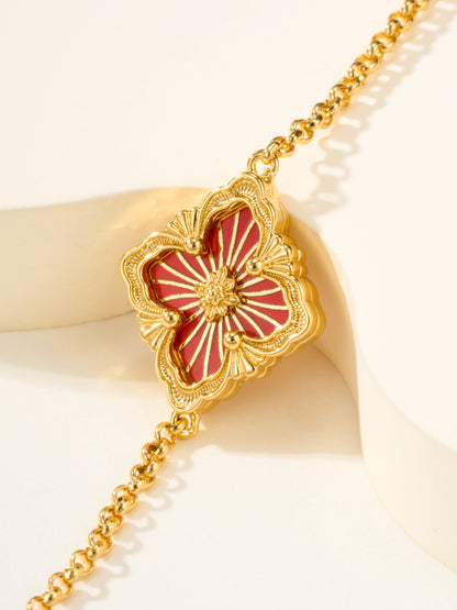 [Regal Gem]B.C.L ENAMELED One-Flower Bracelet£¨Various Colors)