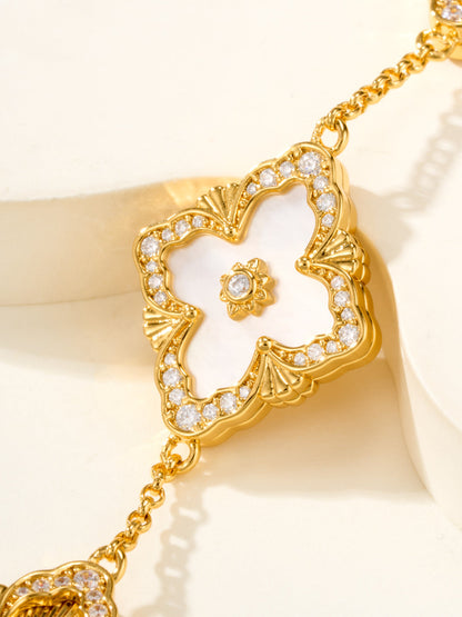 [Regal Gem]B.C.L ENAMELED Five-Flower Bracelet£¨Various Colors) BIG SIZE