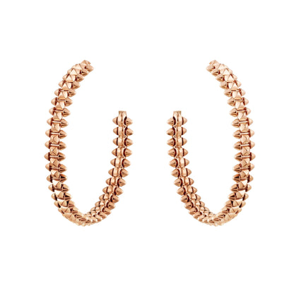 [Regal Gem]CLASH LARGE HOOP EARRINGS