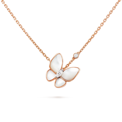 [Regal Gem]BUTTERFLY MOP DIAMOND NECKLACE