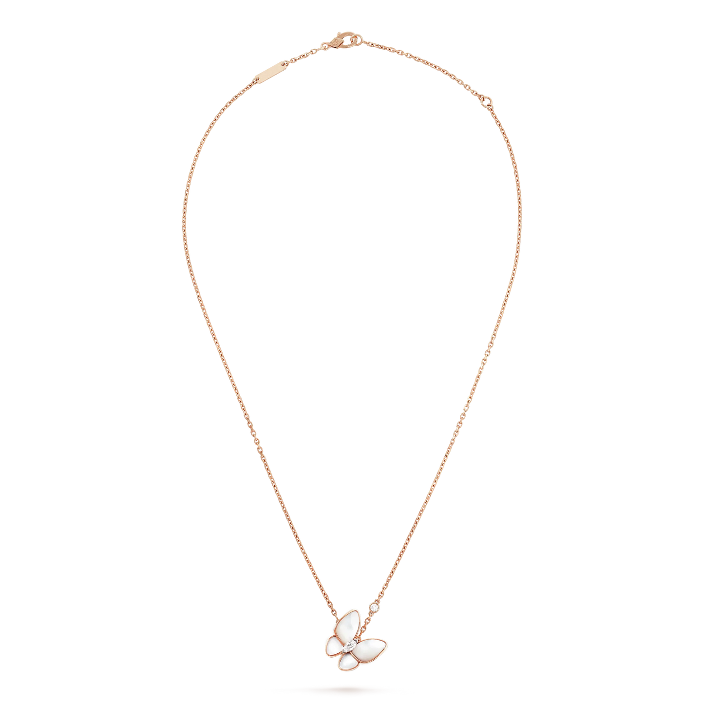 [Regal Gem]BUTTERFLY MOP DIAMOND NECKLACE