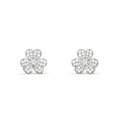 [Regal Gem]CLOVER COMOS DIAMOND EARRINGS SILVER