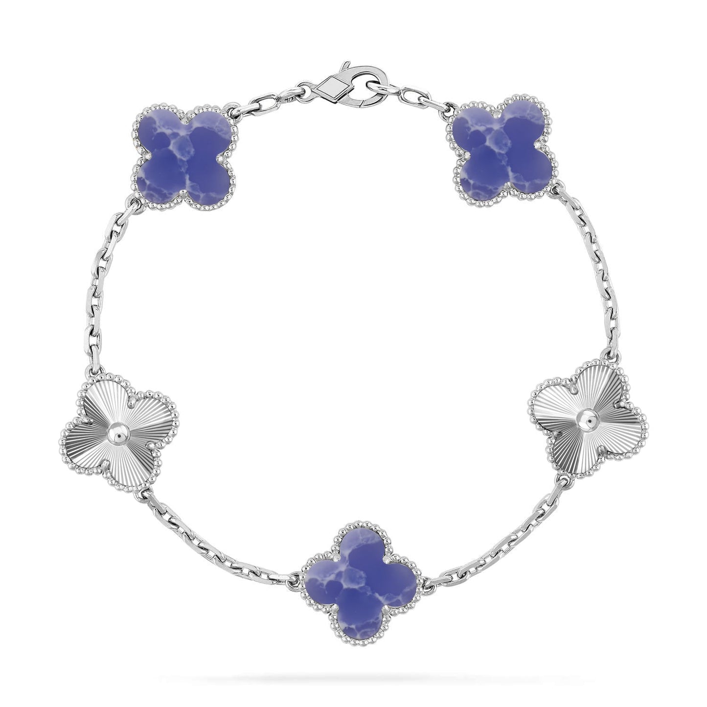 [Regal Gem]CLOVER 5 MOTIF BLUE VEINS BRACELET COLLECTION