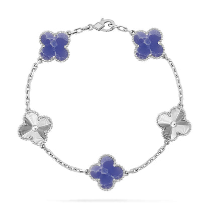 [Regal Gem]CLOVER 5 MOTIF BLUE VEINS BRACELET COLLECTION