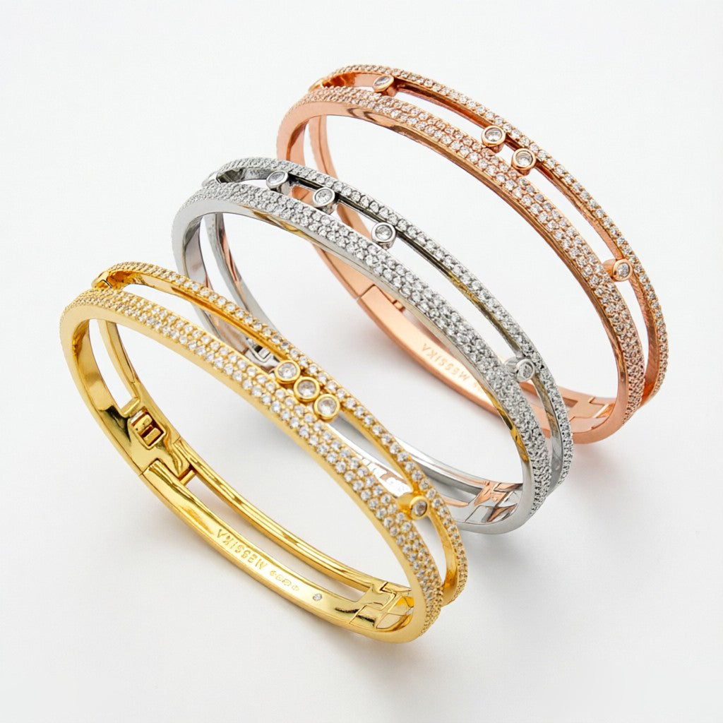 [Regal Gem]Move Romane pavé bangle