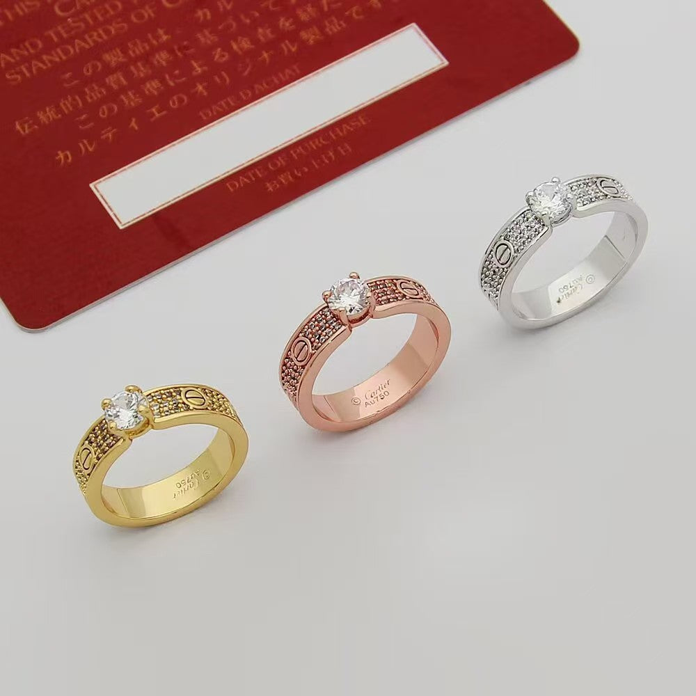 [Regal Gem]Starry Sky Diamond Ring
