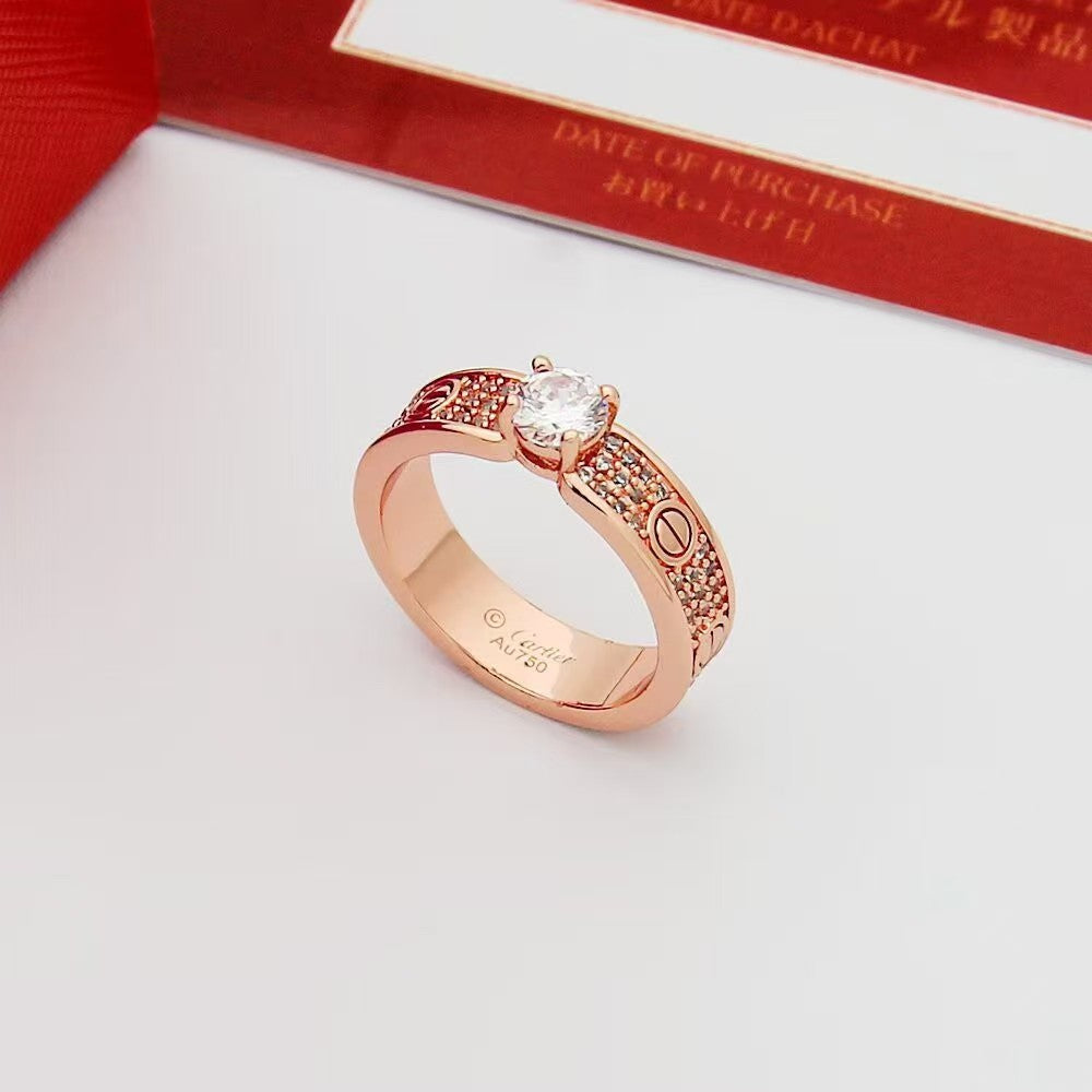 [Regal Gem]Starry Sky Diamond Ring