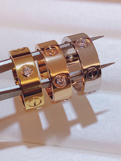 [Regal Gem]Three-Diamond Ring