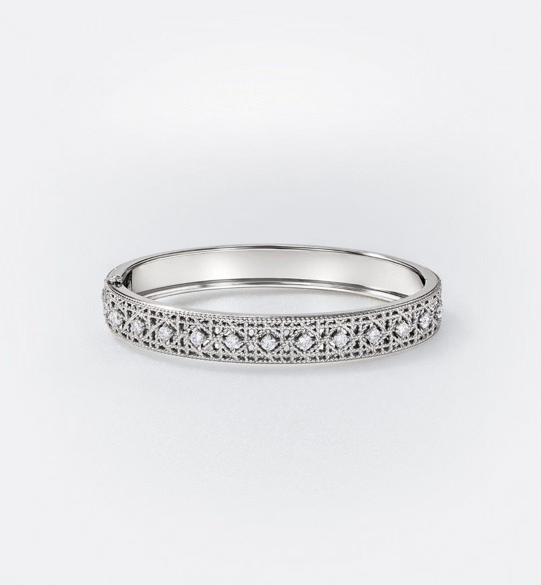 [?Regal Gem]2026 WOVEN-PATTERN BRACELET SET WITH FULL DIAMOND INLAY THREE-COLORS