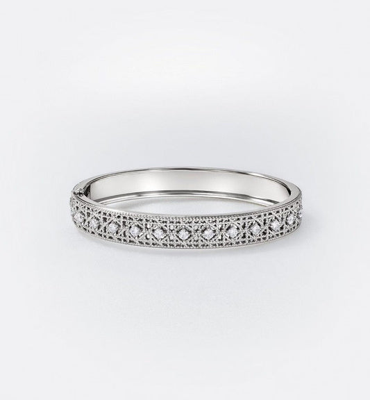 [?Regal Gem]2026 WOVEN-PATTERN BRACELET SET WITH FULL DIAMOND INLAY THREE-COLORS