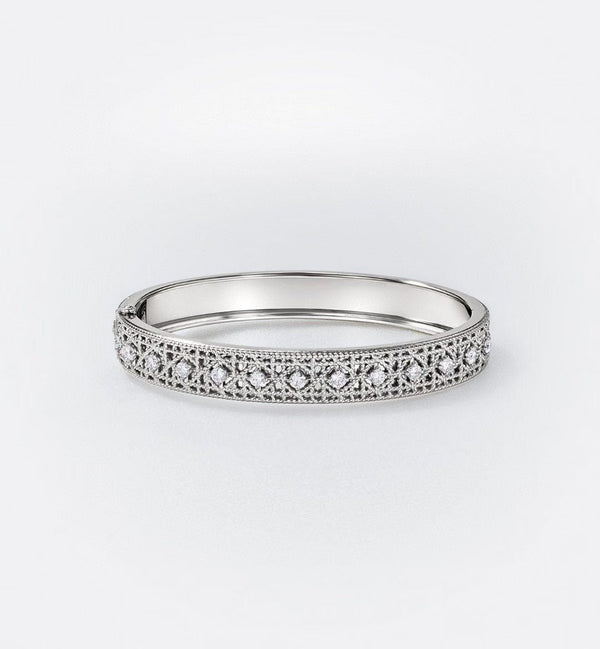 [?Regal Gem]2026 WOVEN-PATTERN BRACELET SET WITH FULL DIAMOND INLAY THREE-COLORS