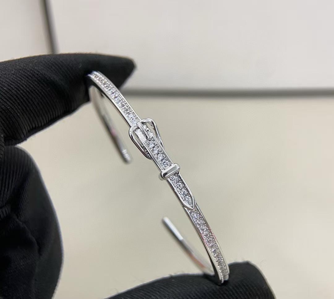 [?Regal Gem]DIAMOND-ENCRUSTED BRACELET THREE COLORS