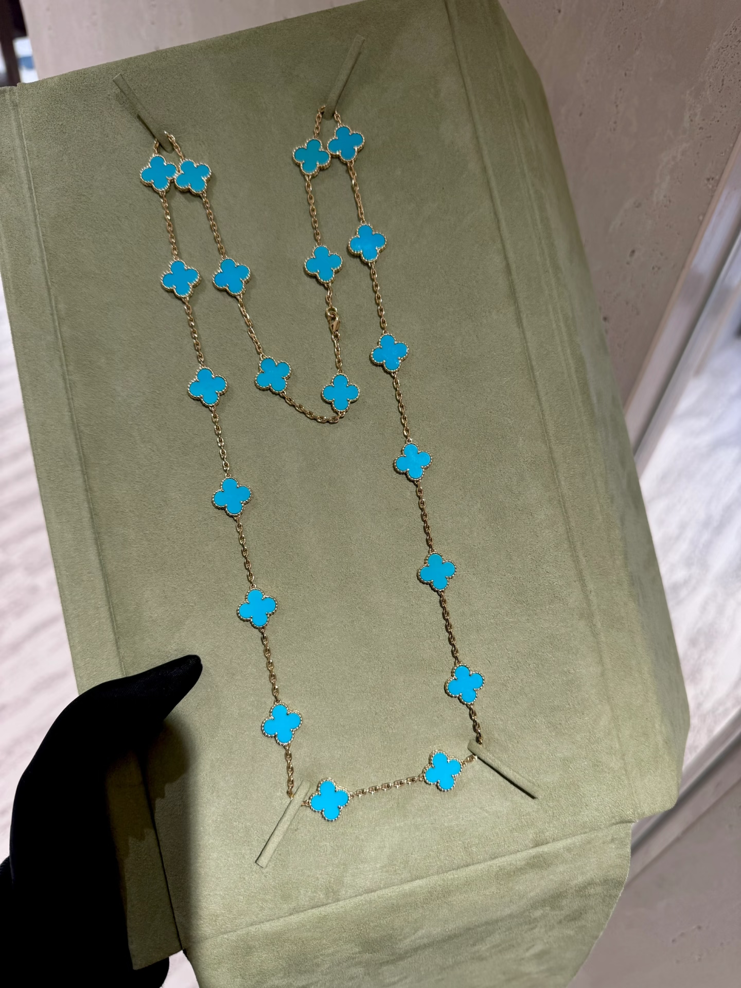 [Regal Gem]CLOVER 20 MOTIFS TURQUOISE GOLD