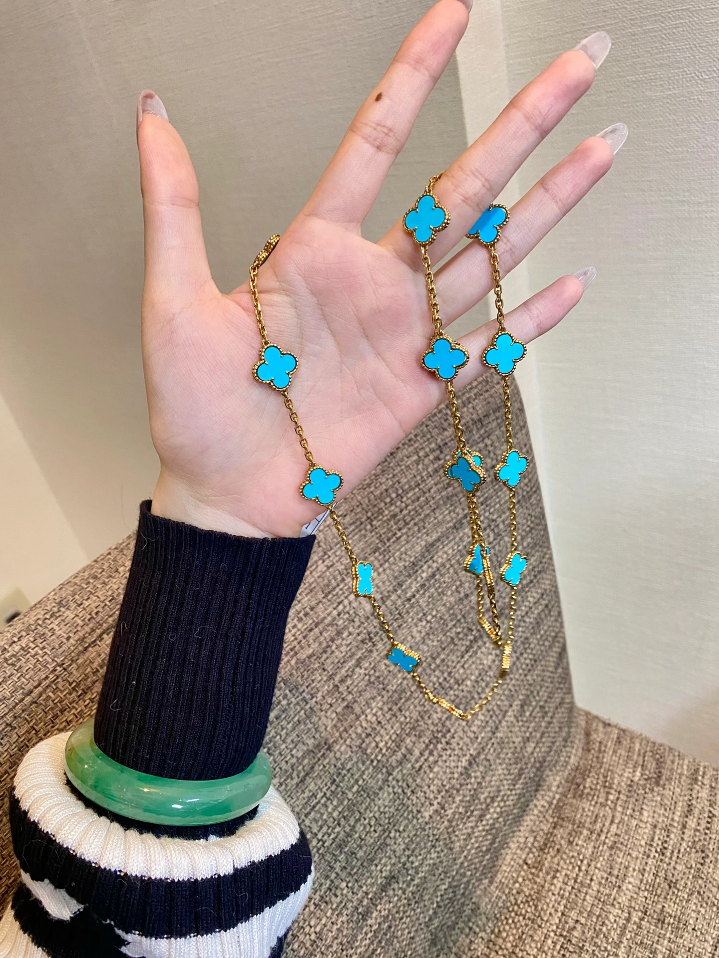 [Regal Gem]CLOVER 20 MOTIFS TURQUOISE GOLD