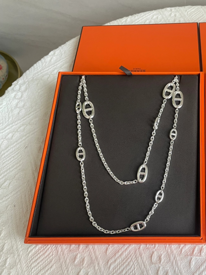 [Regal Gem]Classic Silver Sweater Chain