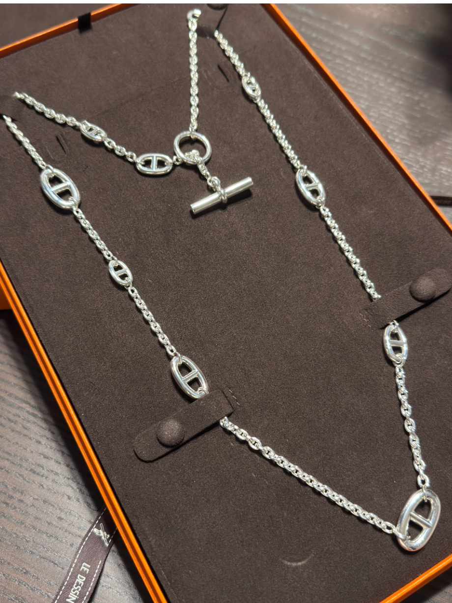 [Regal Gem]Classic Silver Sweater Chain