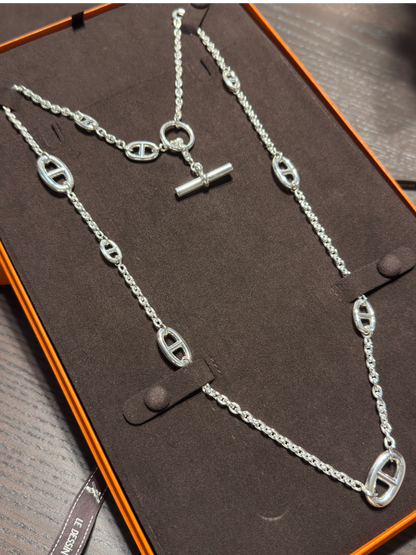 [Regal Gem]Classic Silver Sweater Chain