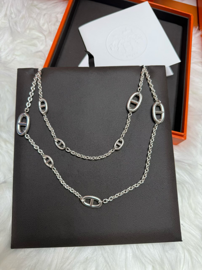 [Regal Gem]Classic Silver Sweater Chain
