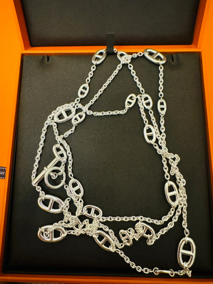 [Regal Gem]Classic Silver Sweater Chain