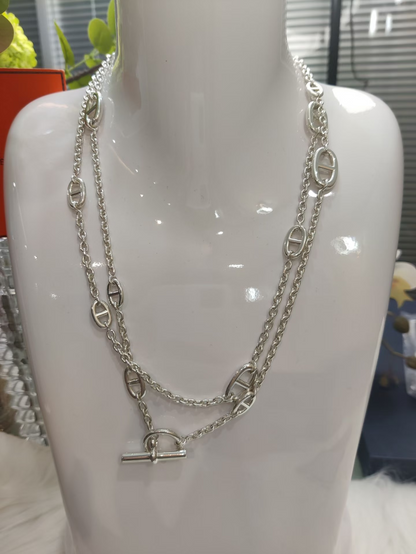 [Regal Gem]Classic Silver Sweater Chain