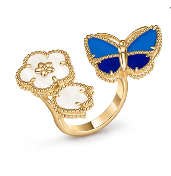 [Regal Gem]NEW TWIN BUTTERFLY LUCKY RING
