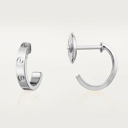 [Regal Gem]LOVE EARRINGS 2.65MM SILVER
