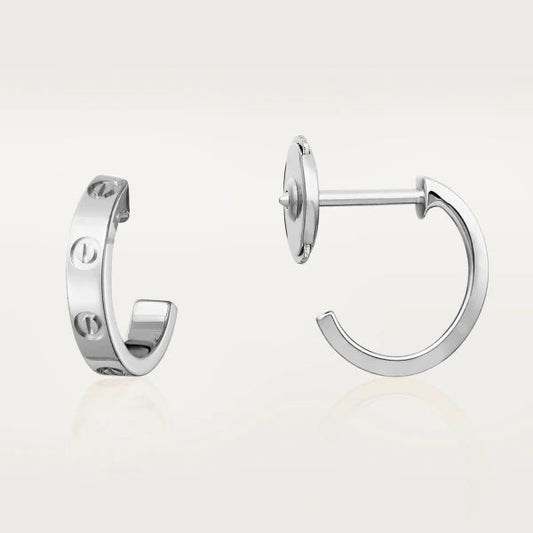 [Regal Gem]LOVE EARRINGS 2.65MM SILVER