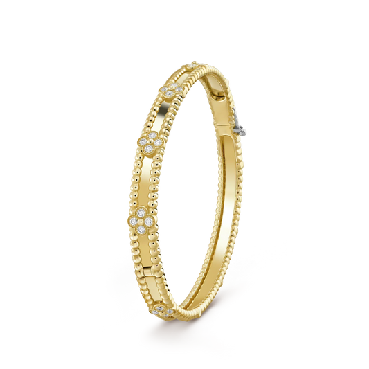 [Regal Gem]CLOVER BRACELET 4MM DIAMONDS