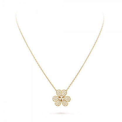 [Regal Gem]FLOWER DIAMOND NECKLACE