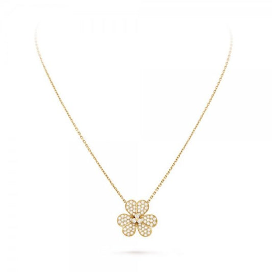 [Regal Gem]FLOWER DIAMOND NECKLACE