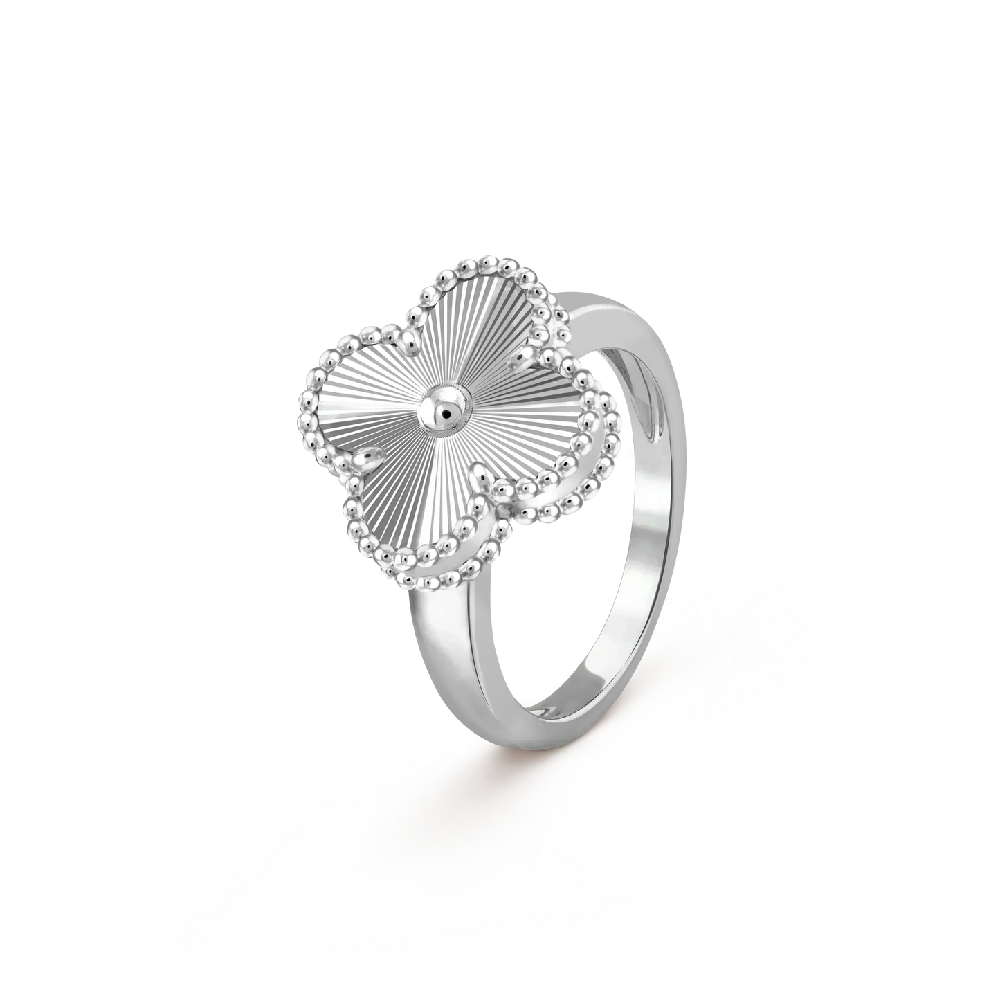 [Regal Gem]CLOVER SILVER RING