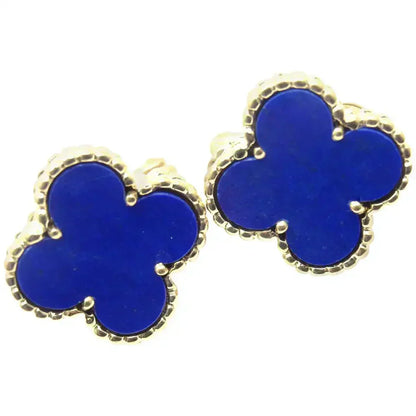 [Regal Gem]CLOVER MINI 9.5MM TURQUOISE EARRINGS