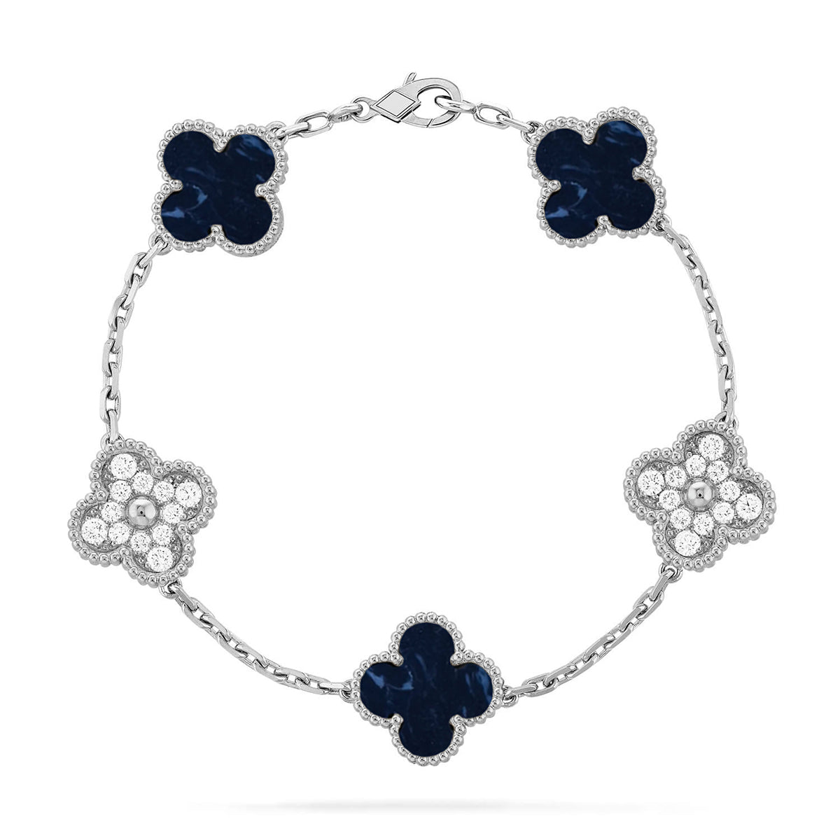 [Regal Gem]CLOVER 5 MOTIF PIETERSITE BRACELET COLLECTION