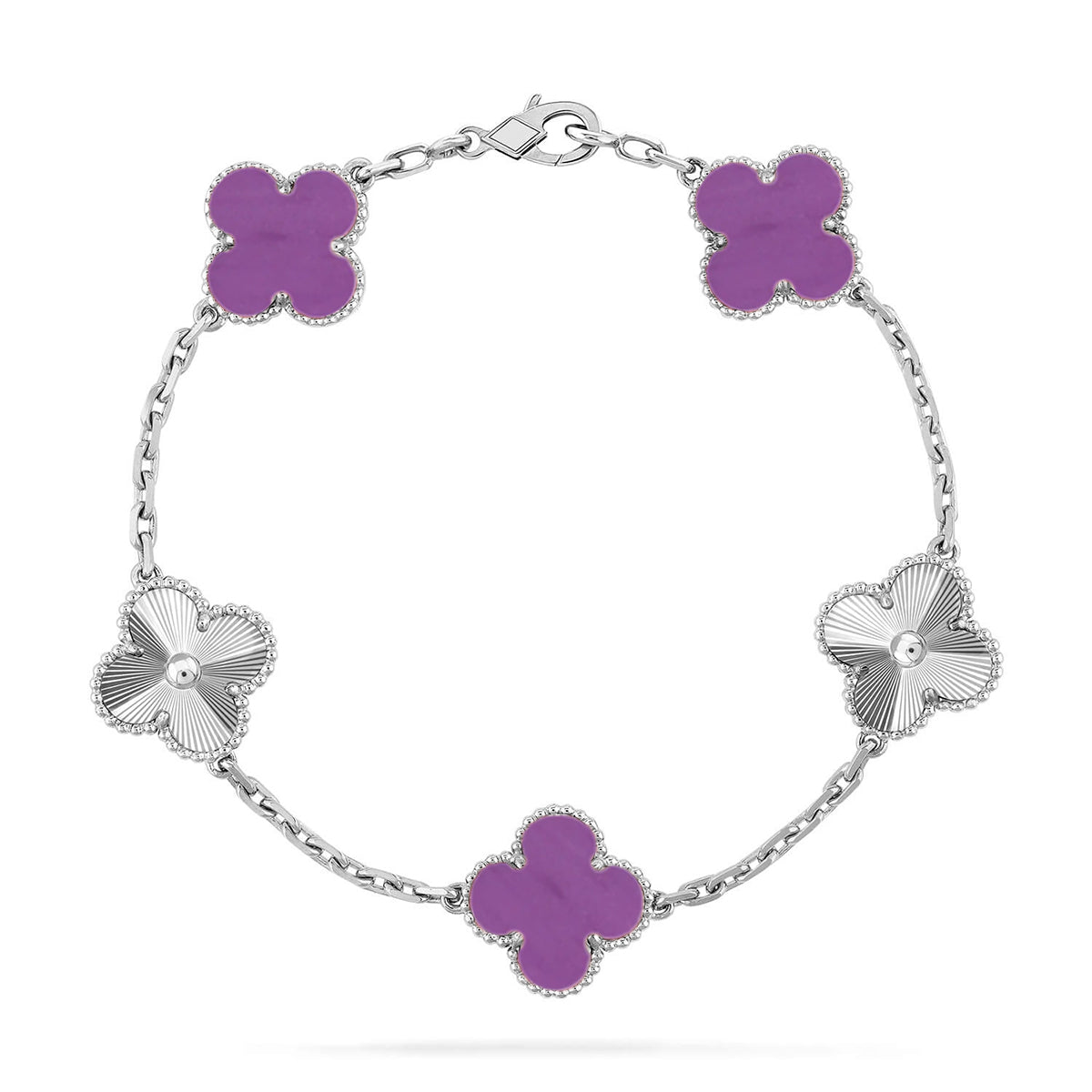 [Regal Gem] CLOVER 5 MOTIF VIOLET BRACELET COLLECTION