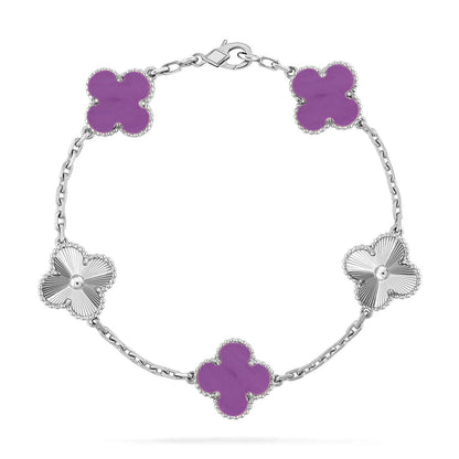 [Regal Gem] CLOVER 5 MOTIF VIOLET BRACELET COLLECTION