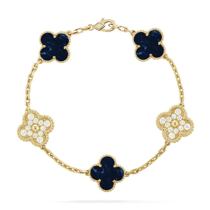 [Regal Gem]CLOVER 5 MOTIF PIETERSITE BRACELET COLLECTION