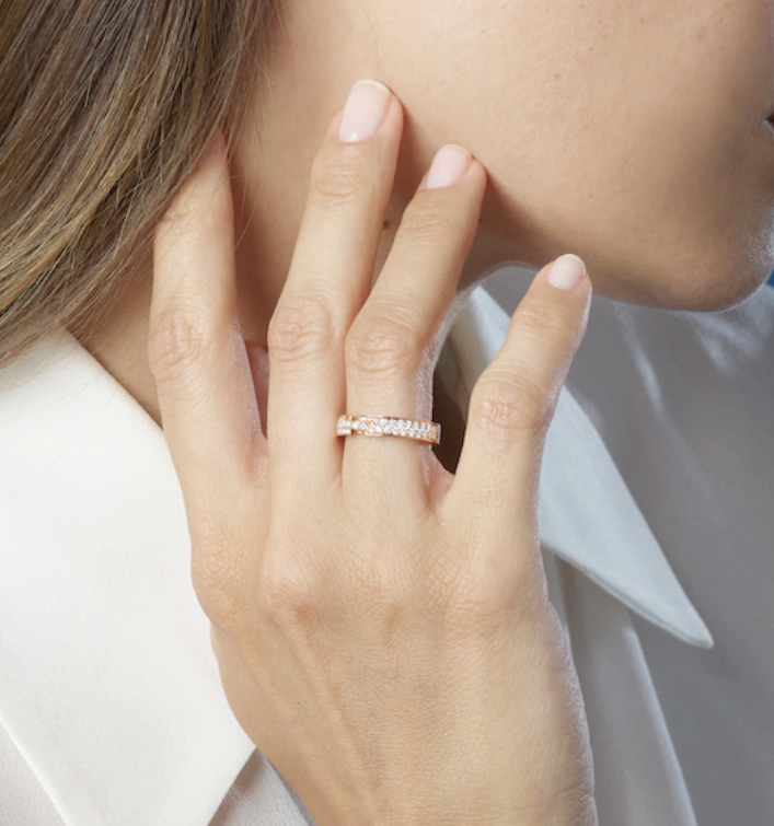 [Regal Gem]ALLIANCE LIENS VIDENCE PAVED DIAMOND 4MM RING